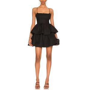 Nbd 'Katerina' Black Poplin Mini Dress Size S